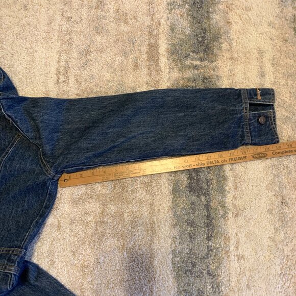 Vintage 1970's Levi's Dark Wash Split Back Denim Jacket Size Small - Picture 14 of 14